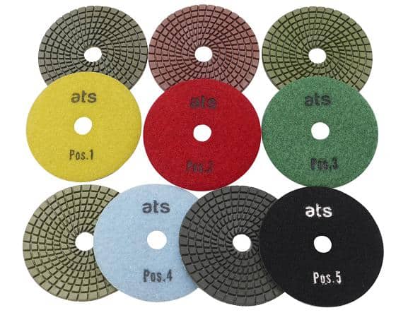 Ats Diamond Tools 5 Step Super Resin Diamond Polishing Pads