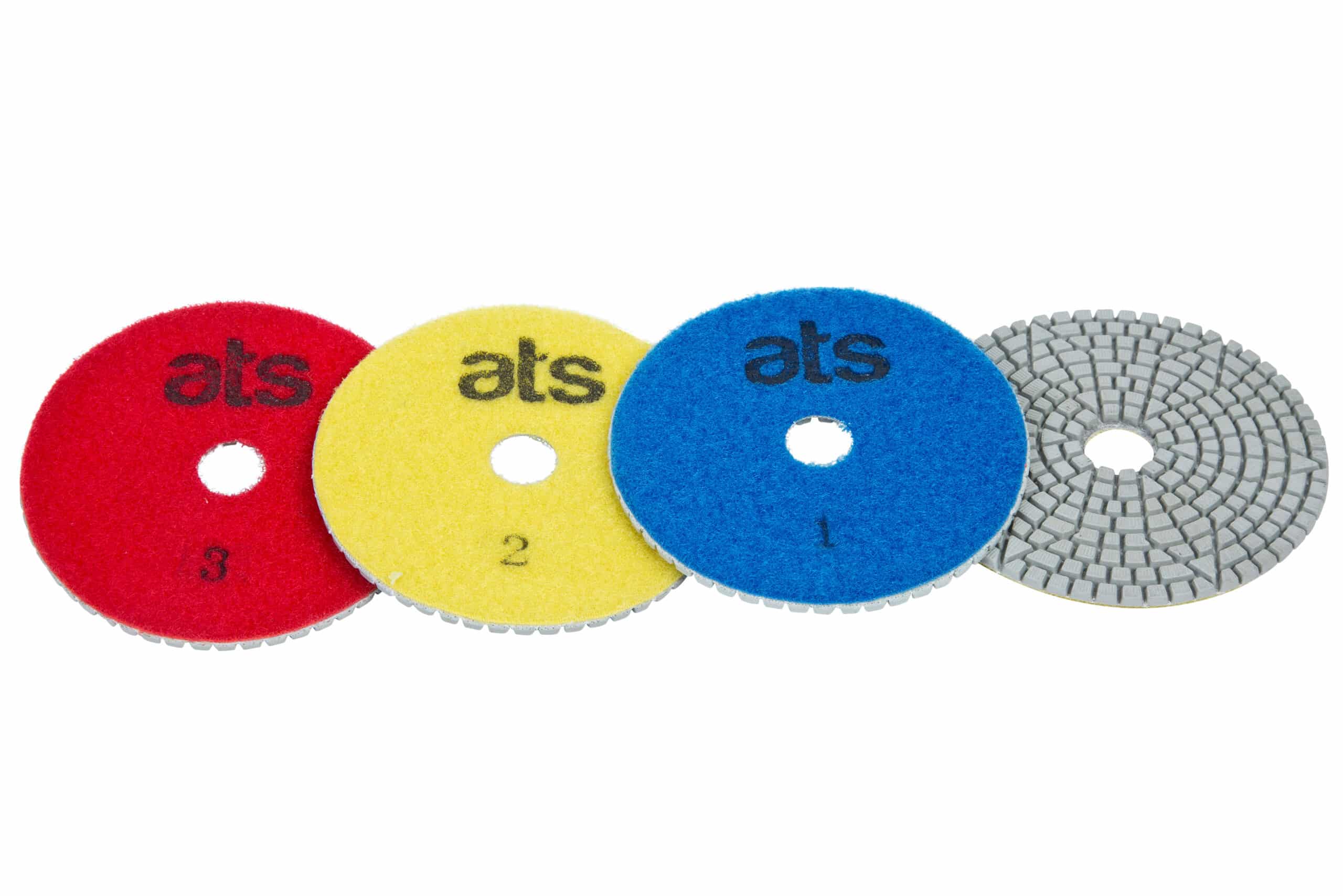 ATS Diamond Tools 3 Step White Flexible Wet Diamond Quartz Pads
