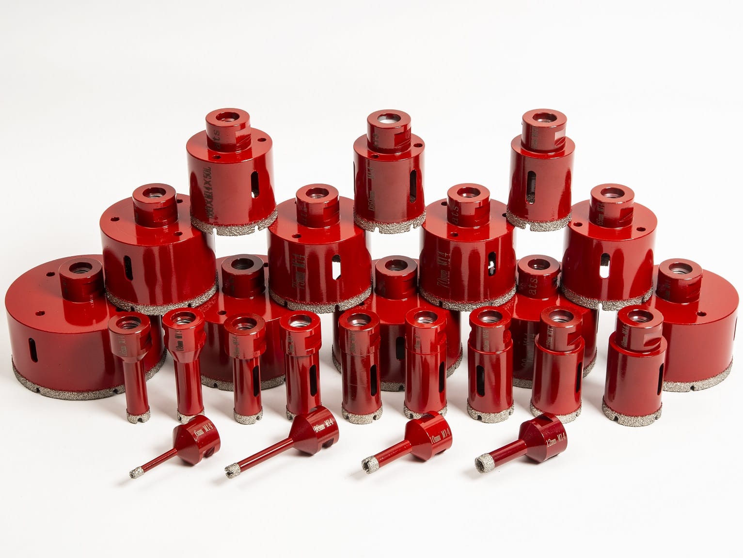 Vacuum brazed dry diamond holesaws M14 ATS Diamond Tools