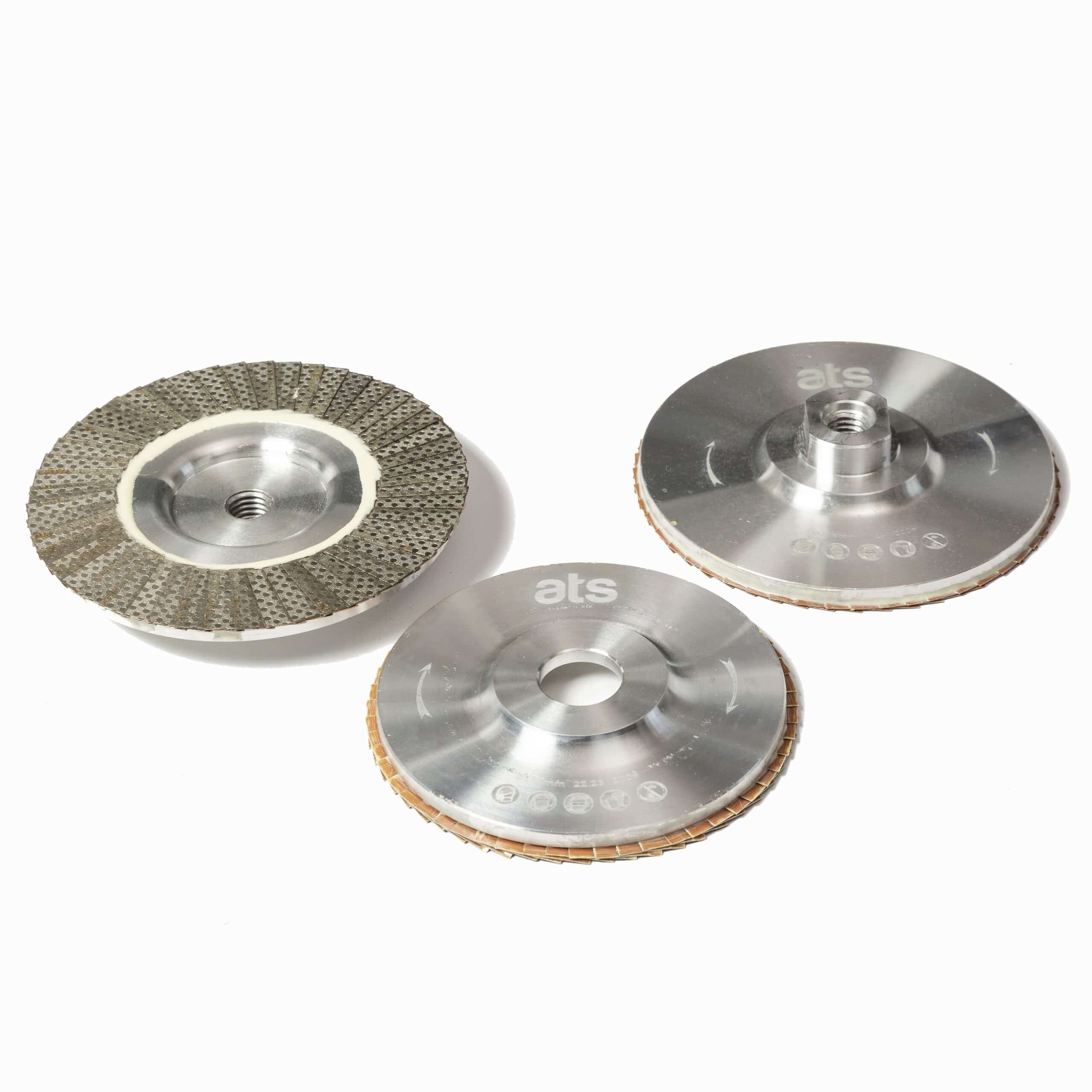 Aluminium backed electroplated diamond flap discs ATS Diamond Tools
