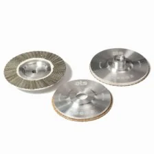 Aluminium backed electroplated diamond flap discs