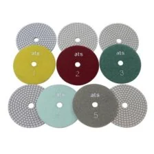 5 Step Flexible White Quartz Diamond Polishing pads