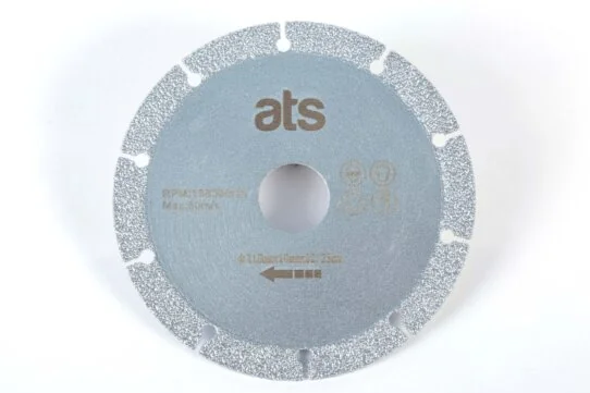 ATS Diamond Tools Vacuum Brazed Diamond Blade for cutting granite, quartz, porcelain and more, versatile tool