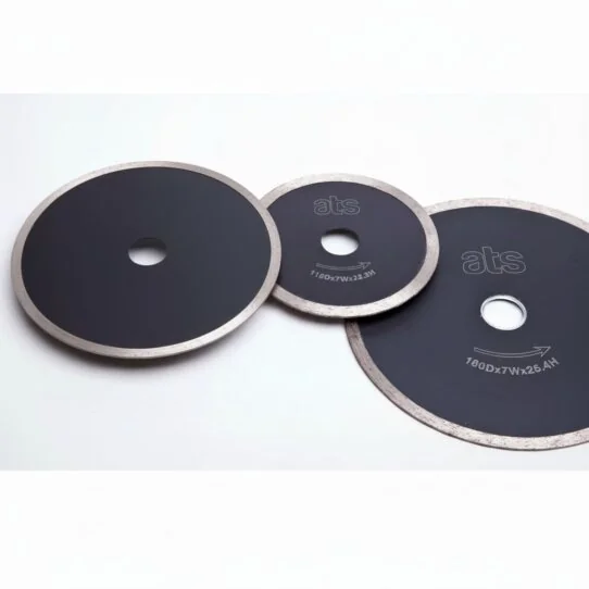 ATS Diamond Tools Premium Continuous Rim Diamond Tile Cutting Blade for soft materials like marble and ceramic