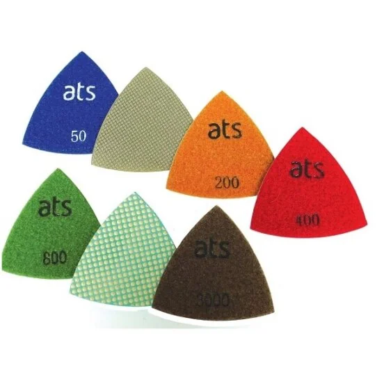 triangle polishing pads